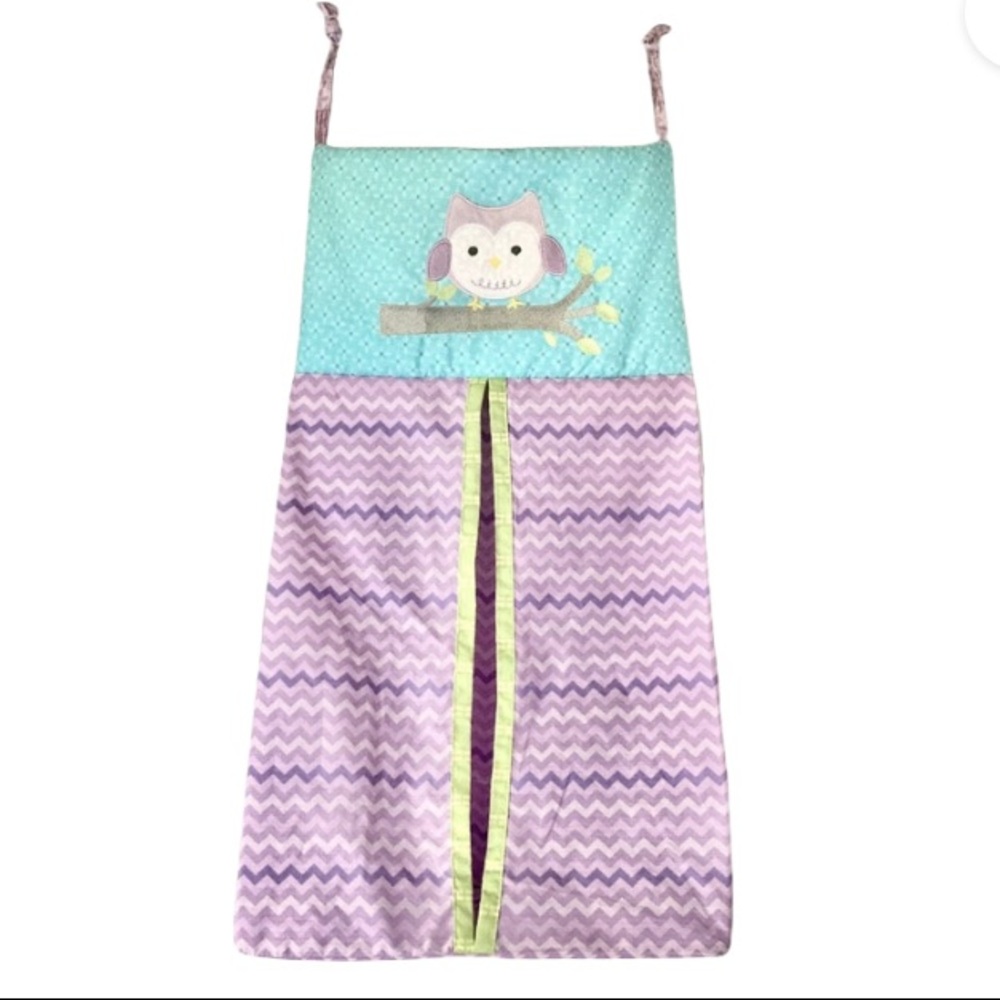 Nojo Love Birds collection Owl  Diaper Stacker 23 x 13 x  8 inches